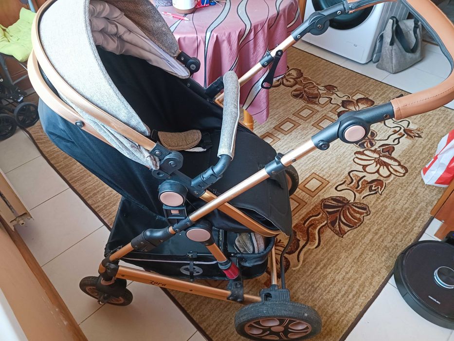 Комбинирана количка Lora Pearl Beige, 2 в 1 - Lorelli