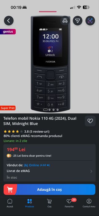Nokia 110 4G Midnight Blue