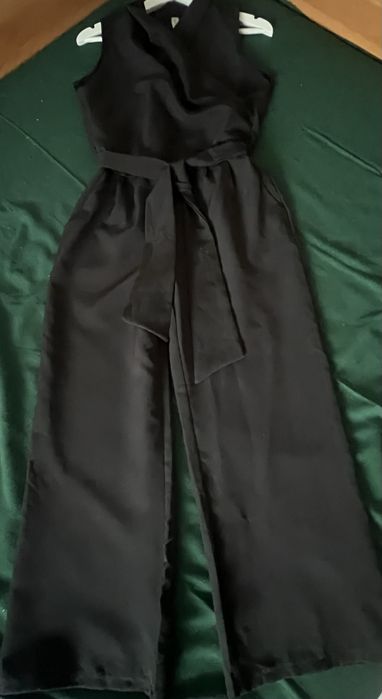 Compleu negru bluza pantolon, elegant, modern, New Collection, Italia