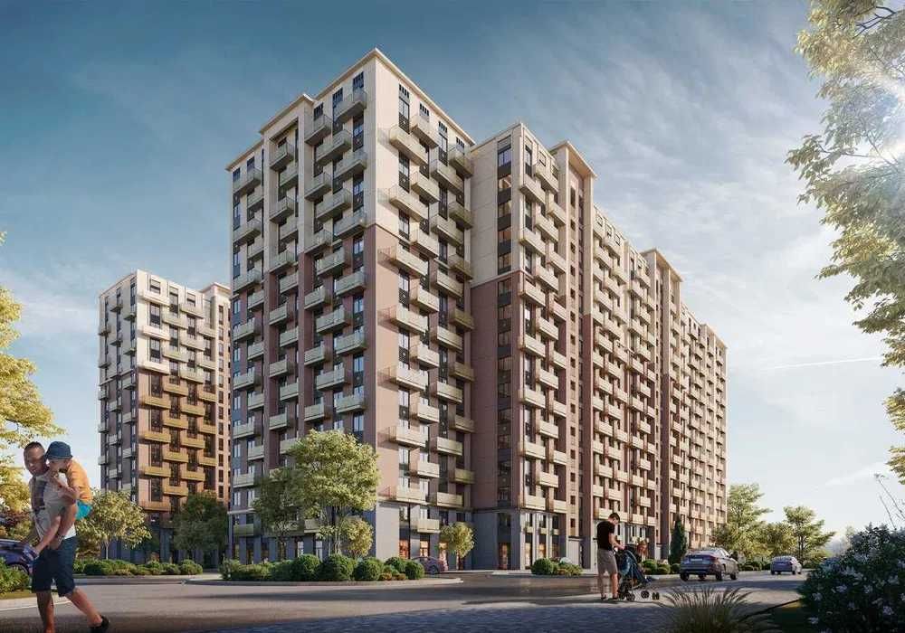 ЖК BI SAN`AT 1-к квартира 37,73 м2. г. Ташкент, ул. Фергана йули