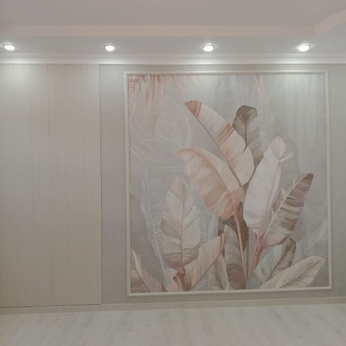 Поклейка обоев-$