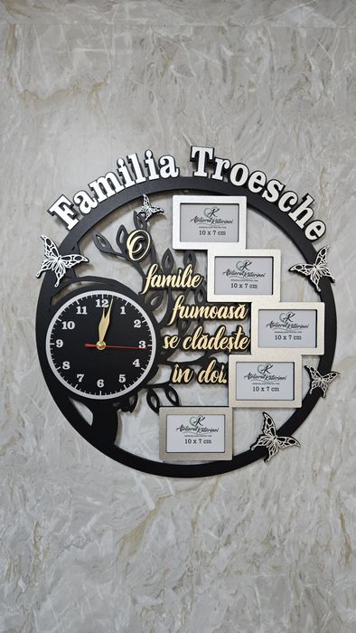 Ceas 25-50 ani casatorie personalizat
