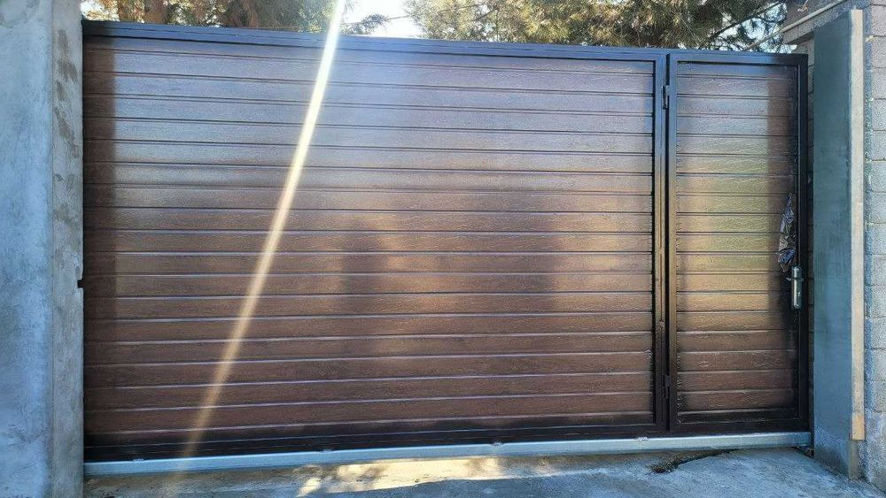Откатные автоматические ворота. Итальянская фурнитура.