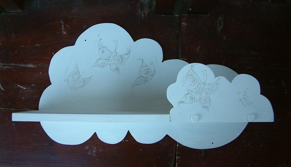 етажерка облак за детска стая