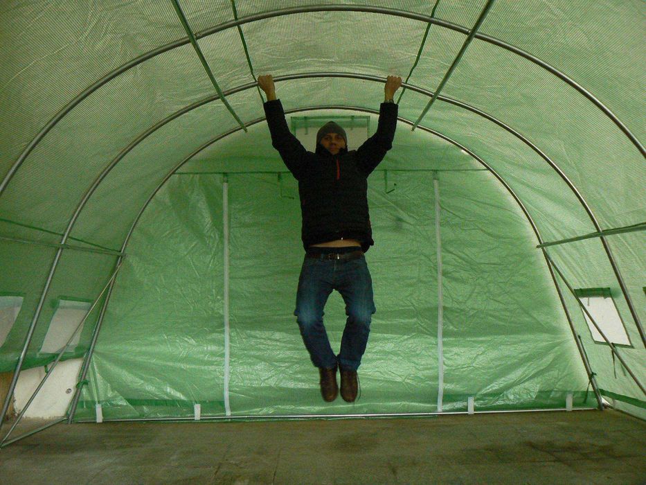 NOU! Solar/Sera Gradina tip tunel folie armată, teava galvanizata AB