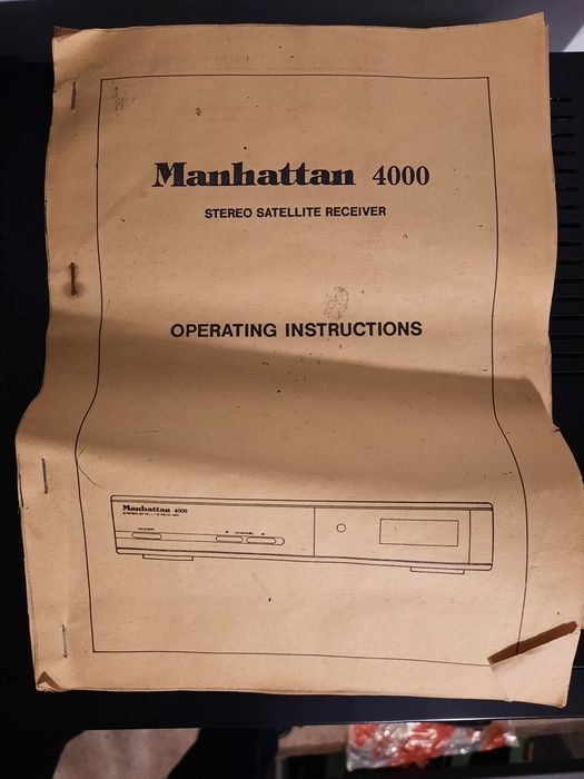 Ретро сателитен приемник Manhattan 4000 Stereo + оригинално дистанционно (РАБОТЕЩ)