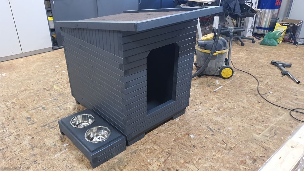 Cusca caine, model lemn masiv