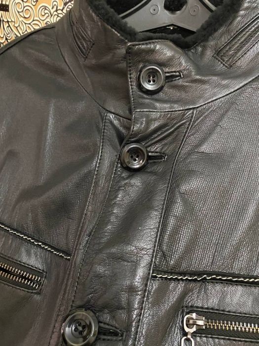 Куртка дубленка кожа 48