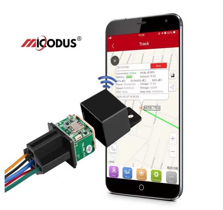 GPS тракер Micodus MV730 – скрит в реле и опция предплатена СИМ карта за 1 година