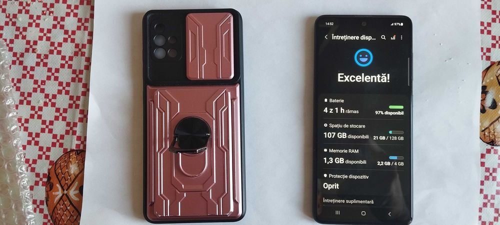 samsung A51 + carcasa 350 LEI
