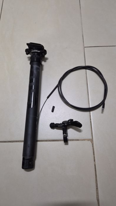Dropper post e*thirteen Vario Infinite 150-180mm, 31.6 diametru + maneta Shimano