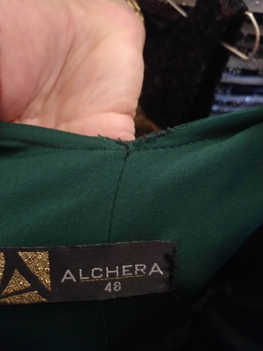 Rochie de ocazie lunga verde smarald