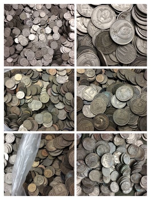 Срочно! Продам монеты СССР на вес!