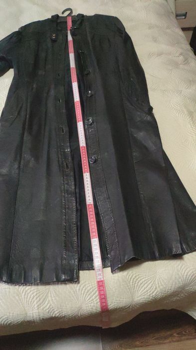 Плащ кожанный женский
