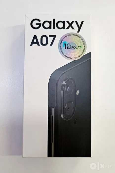 Samsung Galaxy A07, Black, 4/128 GB YANGI