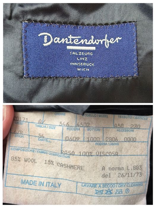 Palton Lux R. Caruso, Lână Cașmir, Fabricat În Italia, Bărbați - 54