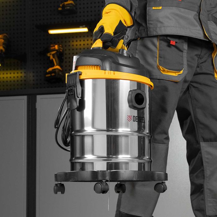 Пылесос строительный SVC15, 1200 Вт, бак 15 л. Код 28201