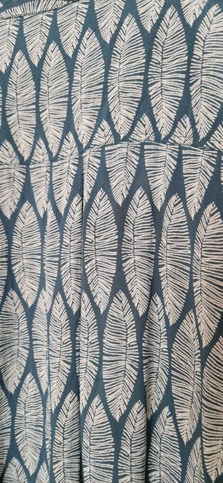 Tunica / camasa lunga din viscoza cu print frunza (femei)