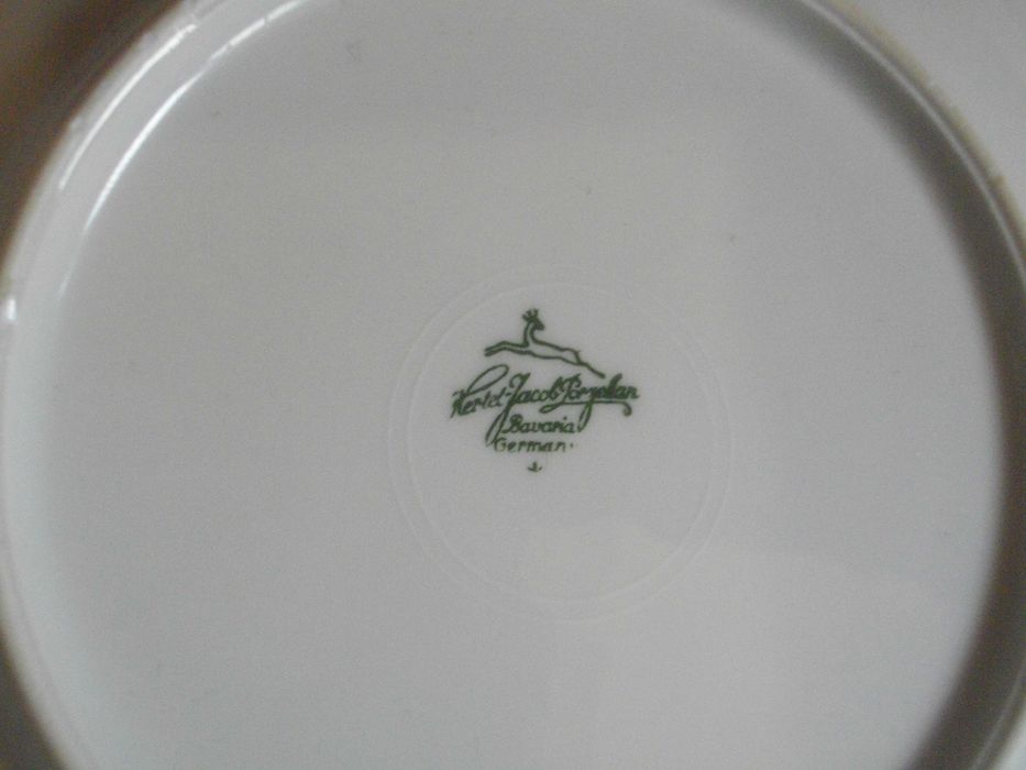 BAVARIA-Herlet Jacob-Немски Порцелан-Чинии-ф190-ф250мм-Барок Релеф