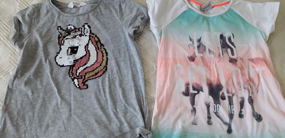 Тениски и  къси гащи за момиче р.134