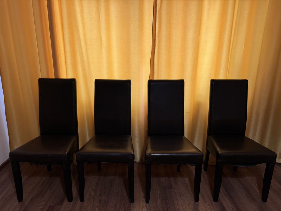 Set 4 scaune negre