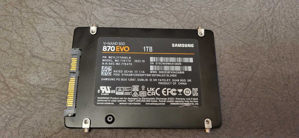 amsung SSD 1TB 870Evo fuctional