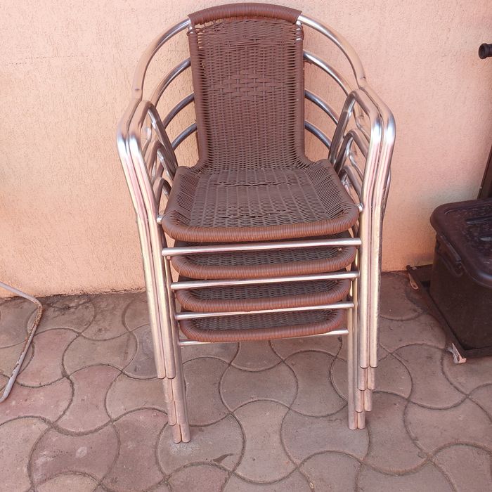 Set scaune din aluminiu pentru terasă