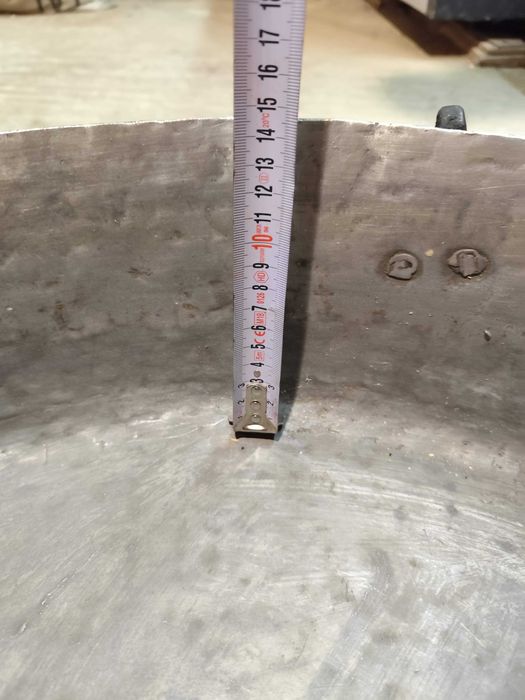 Голяма кръгла медна тава за лютеница