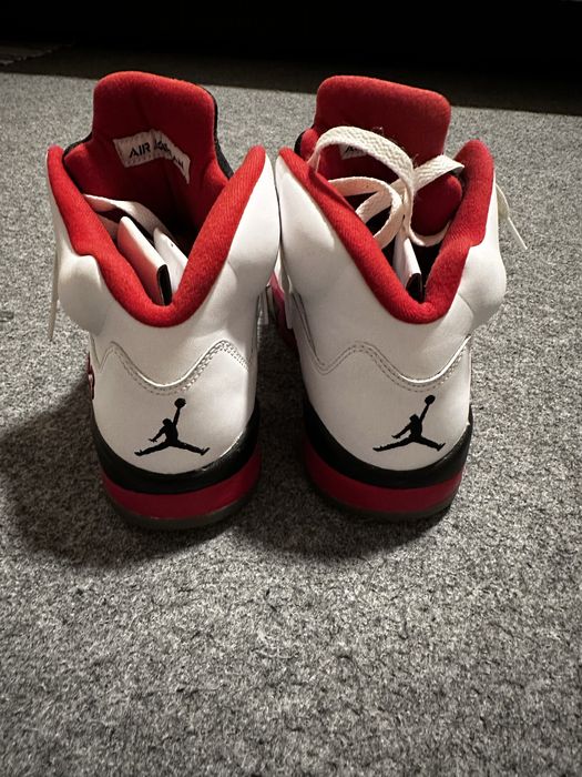 Air Jordan 5 Fire Red Black Tongue 2013 Originali