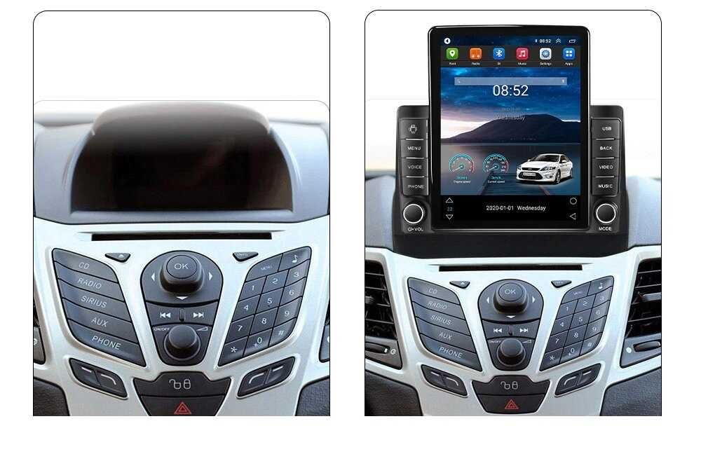Navigatie Ford Fiesta din 2009 - 2017 Ecran TESLA 9.7 inch 4GB RAM