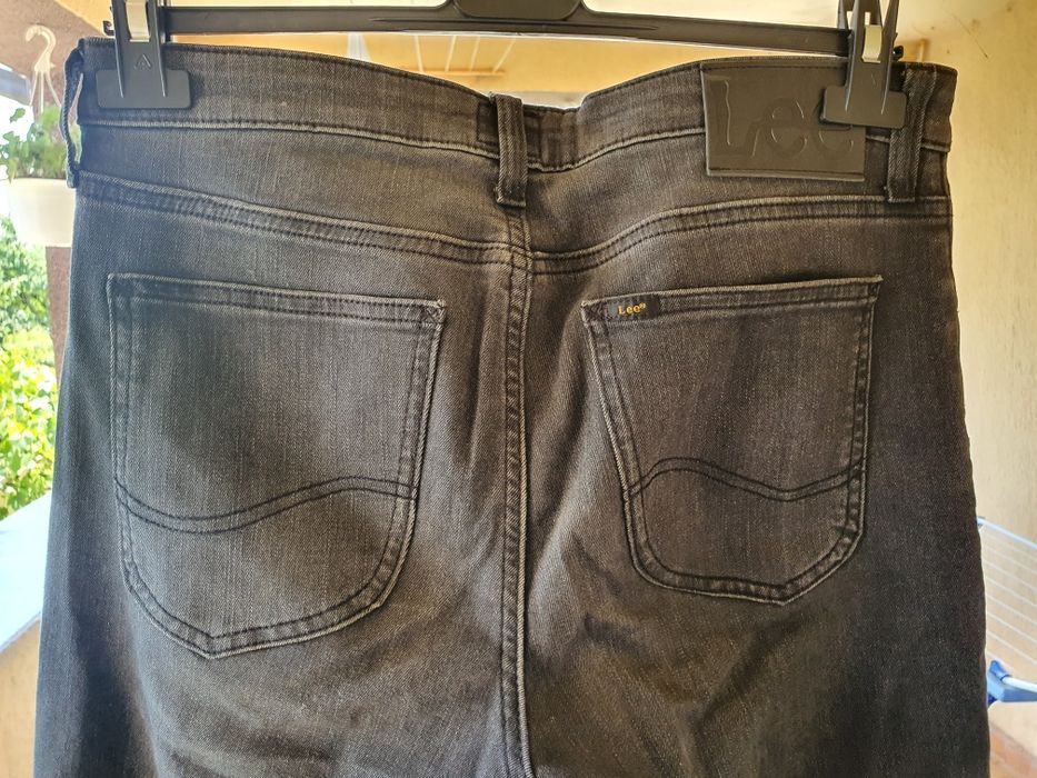 Blugi/Jeans Lee Malone Negri/Dark Wash W32L32
