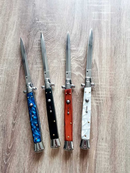 Stileto Briceag Italian cu buton automat 34cm Camping Vânătoare Pescuit