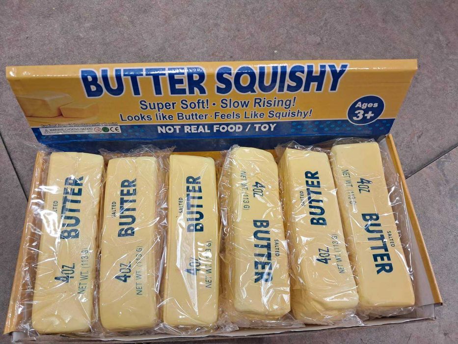 Butter Squishy Dumpling антистрес играчка  Скуиши дъмплинг Масло и на ЕДРО!