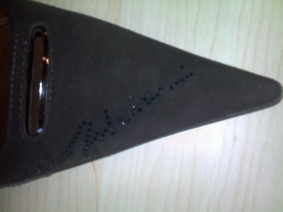 pantofi piele giorgio fabiani maron cu strasuri