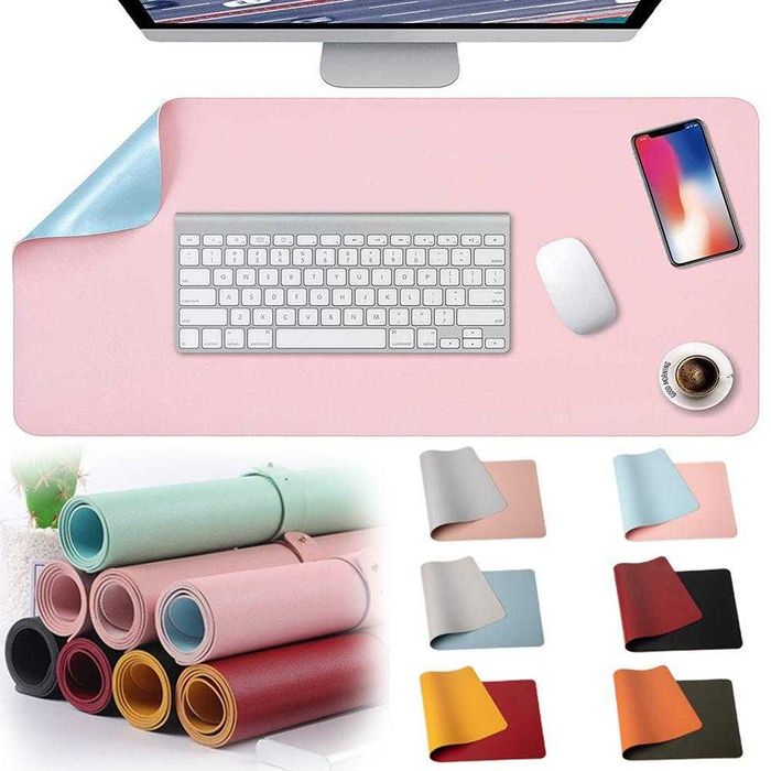 Кожаные настольные коврики 90×40 см — 5 цветов. Есть доставка
