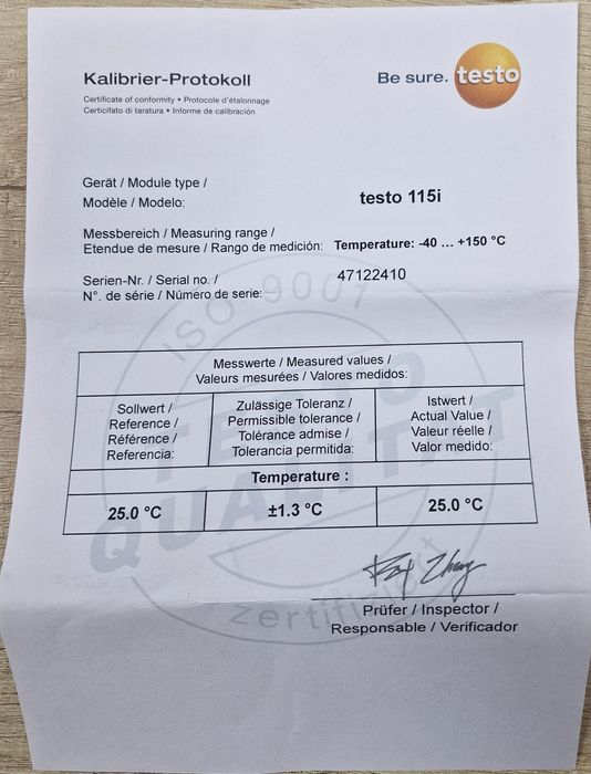 Манометри електронни TESTO mod. 550S