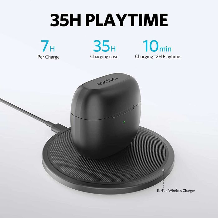 EarFun Air-TWS безжични Bluetooth слушалки,черен цвят