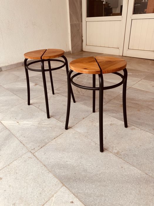 Винтидж датски табуретки / Danish design 70-те – комплект