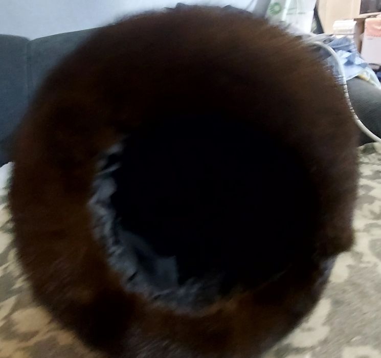 Шапка норковая б/у