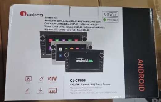 Мултимедия за кола 7 инча с Android 13 4x60W,  за марката Оpel