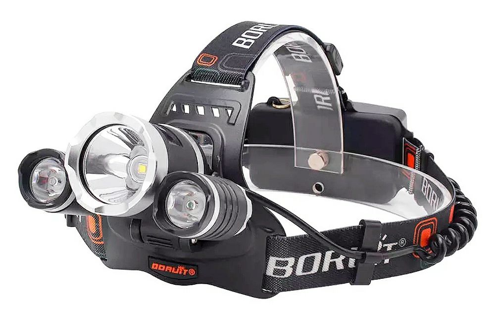 Челник фенер 3xCREE T6 led с 2 батерии 8800 mah