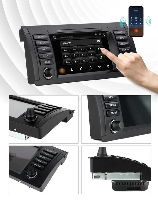 Navigatie BMW E39 E53 Android 14 Carplay Youtube Waze 1/8 GB + CAMERA