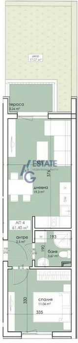 Двустаен апартамент в гр. Созопол на 200 метра от плаж Хармани.