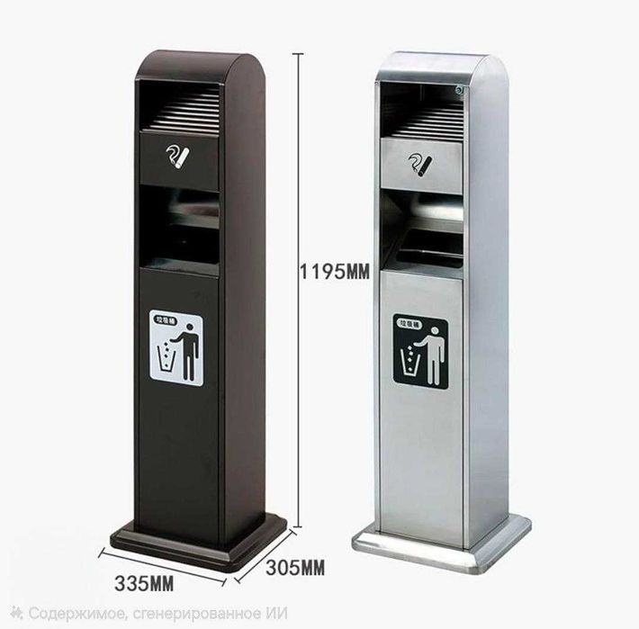 Пепельница урна для курения нержавейка напольная новая