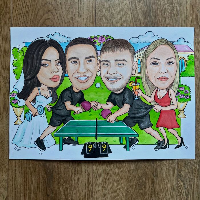 Карикатура,шарж по снимка, идея за подарък