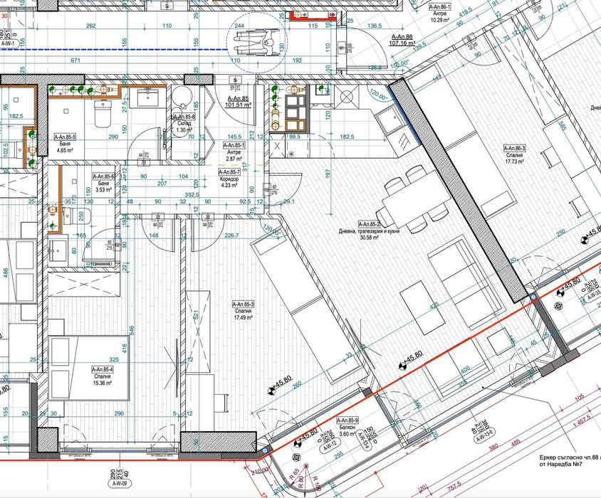 Продава се Тристаен апартамент в София, ПЗ Хладилника - 125 кв.м за 1956 €/кв.м - Снимка #11