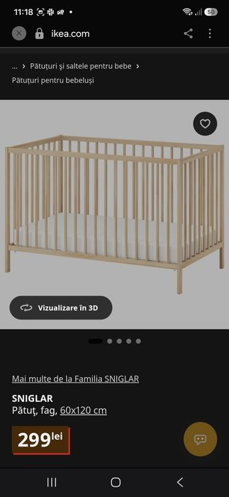 Vand patut Ikea, ca si nou