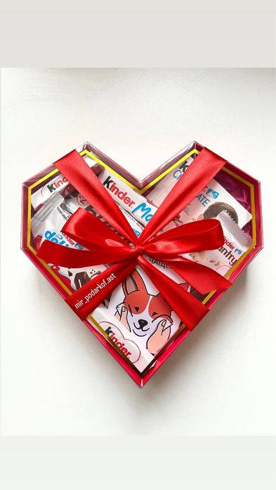 Подарок девушке | сладкий бокс сладости киндер | подарочный набор