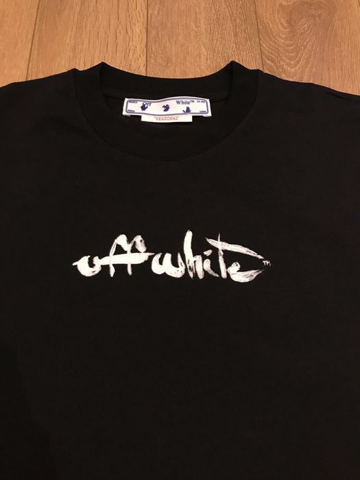OFF-WHITE Paint Arrow Slim тениска, размер: S