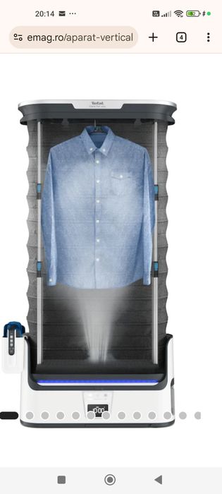 Aparat de vertical de uscat și călcat cu abur